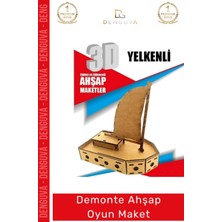 #oyuncak Eğitici Eğlenceli Lazer Kesim 3mm Mdf Boyanabilir 3D Puzzle Demonte Ahşap Oyun Maket