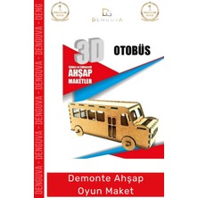 #oyuncak Naturel Lazer Kesim 3mm Mdf Boyanabilir Eğitici Eğlenceli 3D Puzzle Demonte Ahşap Oyun Maket