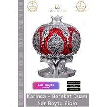 #biblo Dekoratif Sarı Polyester Orta Boy Hediyelik Modern Ev Ofis Aksesuarı Şık Bereket Nar Boytu Biblo