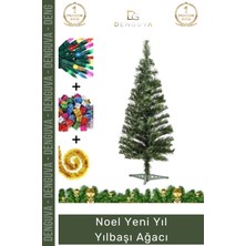 #noelpaketi Lüks Yılbaşı Çam Ağacı Sık Dallı Kaliteli Ev Ofis Dekorasyon Noel Paketi 110 cm 110 Dal