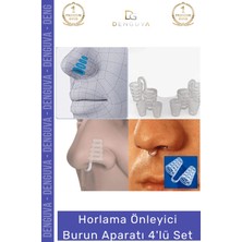 #burunaparatı Ergonomik Tasarım Medikal Silikon Uyku Kalitesi Horlama Önleyici Burun Aparatı 4'lü Set