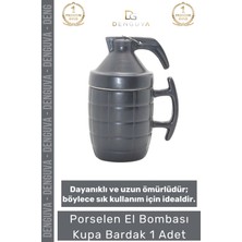#kupabardak Porselen Tasarım Isı Korumalı Şık Dekoratif Hediye Pratik Leke Tutmaz El Bombası Kupa