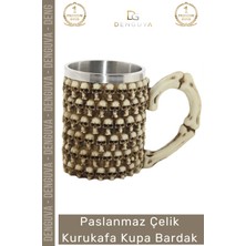 #bardak Paslanmaz Çelik Tasarım Hediyelik 250 ml Dayanıklı Şık Masaüstü Kupa Bardak