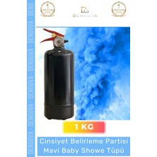 #babyshower Cinsiyet Belirleme Holi Tozu Yangın Söndürücü Doğal Mavi Erkek Bebek Baby Shower Tüpü