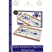#oyuncak Eğitici Zihinsel Gelişim Destekli Ahşap Aile Etkinlik Oyuncağı 3 Yaş Üstü Özel Gün Sling Puck