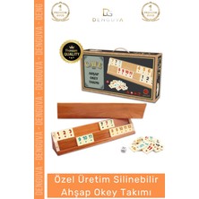 #okeytakımı Ahşap Dayanıklı Hijyenik Leke Tutmaz Kaliteli Kahveci Kafe Okey Takımı