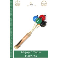 #marakas Ahşap Saplı Ritim Enstrümanı Doğal El Yapımı Kaliteli Müzik Meditasyon 5 Toplu Marakas
