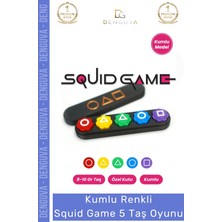 #oyuncak Çocuk Eğitici Zeka Geliştirici Kumlu Ağır Renkli Strateji Seti Squid Game 5 Taş Oyunu