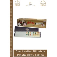 #okeytakımı Hijyenik Kir Tutmaz Çizilmez Silinir Altın Plastik Kahveci Okey Takımı