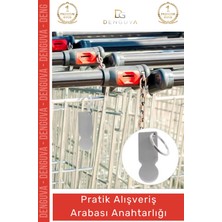 #anahtarlık Pratik Metal Market Arabası Jetonu Bozuk Para Yerine Geçen Alışveriş Arabası Anahtarlığı