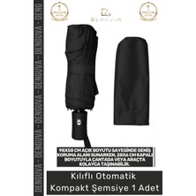 #şemsiye Kılıflı Otomatik Su Geçirmez 8 Telli Rüzgara Dayanıklı Şık Ergonomik Kompakt Yağmur Şems