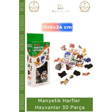 #mıknatıslıfigür Eğitici Mıknatıslı Oyuncak Figür Buzdolabı Magneti Zeka Manyetik Hayvanlar 30 Parça