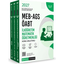 Pegem Akademi Yayıncılık 2027 Meb Ags Öabt Ilköğretim Matematik Konu Anlatımlı (3 Kitap)