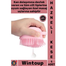 #kese Yumuşak Silikon Masaj Etkili Banyo Duş Jeli Şampuan Pratik Çok Amaçlı Hazneli Fırça Kese