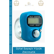 #zikirmatik Dijital Sayaçlı Şeffaf Silikon Kordonlu Pratik Renkli Ayarlanabilir Yüzük Zikirmatik