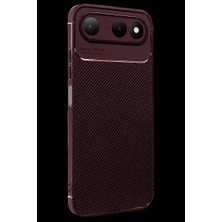 Royaleks Newface Tecno Spark 50 5g Auto Focus Karbon Kapak - Bordo