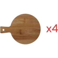 Porland Bamboo 4'lü Mini Kesme Tahtası 16CM