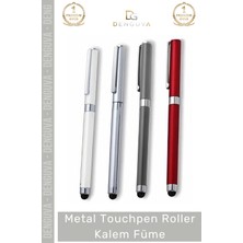 #kalem Lüks Metal Ofis Hediyesi Dokunmatik Fonksiyonlu Şık Prestijli Touchpen Roller Kalem Füme
