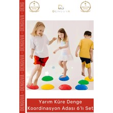 #dengeadası Çocuk Yarım Küre Kaba Motor Beceri Geliştiren Eğitici Denge Koordinasyon Adası 6'lı Set
