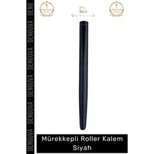 #kalem Şık Tasarım Lüks Ofis Kırtasiye Kurumsal Hediye Kaliteli Saf Mürekkepli Roller Kalem Siyah - 1 Adet