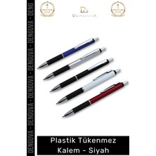 #kalem Promosyon Kurumsal Logolu Ergonomik Basmalı Kaliteli Plastik Tükenmez Kalem Siyah