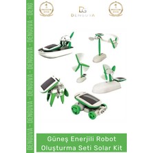#solarset Stem Eğitici Robotik Hobi Fen Set Güneş Enerjili Robot Oluşturma Seti Solar Kit 6 In 1