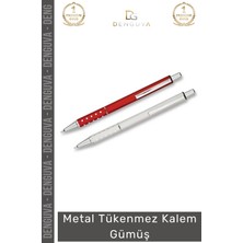 #kalem Kurumsal Hediye Prestijli Şık Ergonomik Ofis Imza Kaliteli Metal Tükenmez Kalem Gümüş