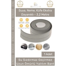 #bant Su Sızdırmaz Lavabo Küvet Kenar Bandı Ithal Kaliteli Küf Önleyici Gri Bant 3.2m - 1 Adet
