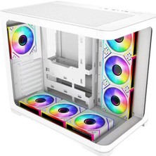 Gamebooster 750W 80+ Bronze Seaview GB-G2852W Gaming Mid-Tower Pc Kasası Beyaz