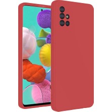 Evimdeyokyok Samsung Galaxy A31 Kılıf Nano Içi Kadife Silikon - Kiremit