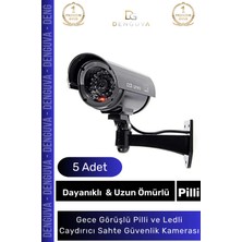 Güvenlikkamerası Caydırıcı Gece Görüş Görünümlü Aktivasyon Işıklı Pilli Kaliteli Shte Güvenlik Kamerası - 5 Adet