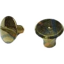 Evimdeyokyok Cilt Menü, Katalog, Kartela Vidası, 6 mm - Sarı, 100 Adet