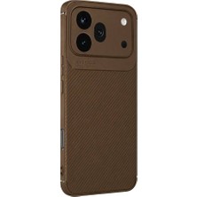 Evimdeyokyok Huawei Honor 600 Pro Auto Focus Karbon Kapak - Kahverengi