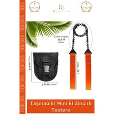 #testere Taşınabilir Kamp Doğa Yürüyüşü Avcılık Çelik Kesim Kompakt Mini El Zincirli Testere