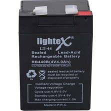 Marsilyan Lightex Lt-44 4V 4.0AH Işıldak Fener Aküsü