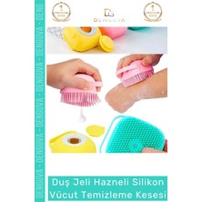 #lif Şampuan Hazneli Silikon Köpek Kedi Yıkama Fırçası Vücut Temizleme Kesesi Banyo Lifi