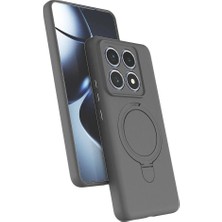 Evimdeyokyok Xiaomi Mi 14T Pro Regal Magsafe Standlı Kapak - Titan Gri