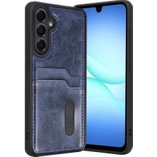Evimdeyokyok Samsung Galaxy A57 5g Sara Kartvizitli Deri Kılıf - Lacivert