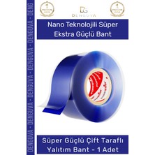 #bant Nano Vhb Şeffaf Güçlü Traceless Yıkanabilir Çift Taraflı Silikon Bant 18MM x 1,5m - 1 Adet
