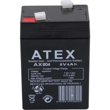 Marsilyan Atex AX604 6V 4AH Akü