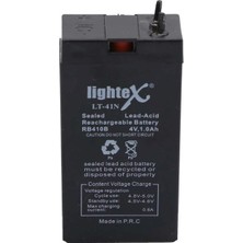 Marsilyan Lightex LT-41N 4V 1.0AH Işıldak Fener Aküsü