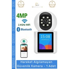 #güvenlikkamerası Akıllı Ev 4mp Gece Görüşlü Wifi Hareket Sensörlü Bebek Uzaktan Erişim Güvenlik Kamerası - 1 Adet