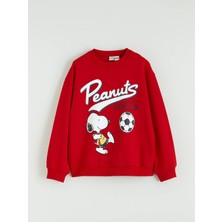Lc Waikiki Yeni Sezon Snoopy Baskılı Kız Çocuk Kalın Sweatshirt