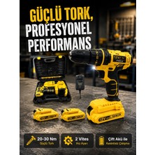 Marsilyan Ergonomik Tasarımlı 12V Matkap | 2 Vitesli, LED Aydınlatmalı ve Dayanıklı