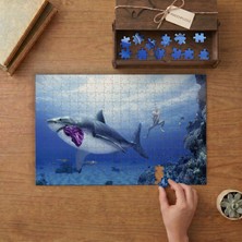 Punto Dizayn Büyük Beyaz Köpek Balığı Tasarımı 240 Parça Ahşap Puzzle Ahşap Kutuda MPY60167