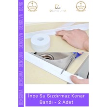 #bant Pvc Mutfak Banyo Tezgah Lavabo Küvet Kenar Koruyucu Su Sızdırmaz Kenar Bandı - 2 Adet
