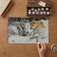 Punto Dizayn Shiba Inu Köpeği Tasarımı 240 Parça Ahşap Puzzle Ahşap Kutuda MPY60178