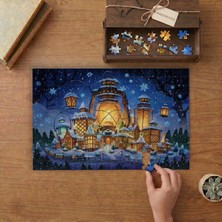 Punto Dizayn Noel Fenerleri- Fantastik Gece Tasarımı 240 Parça Ahşap Puzzle Ahşap Kutuda MPY20061