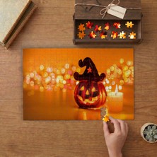 Punto Dizayn Hallowen Bal Kabağı Tasarımı 240 Parça Ahşap Puzzle Ahşap Kutuda MPY60005