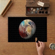 Punto Dizayn Dünya Gezegeni  Tasarımı 240 Parça Ahşap Puzzle Ahşap Kutuda MPY50459